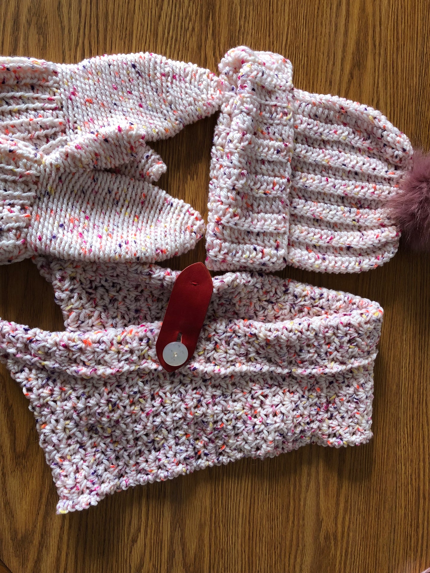 Winter hat, mitten, scarf sets