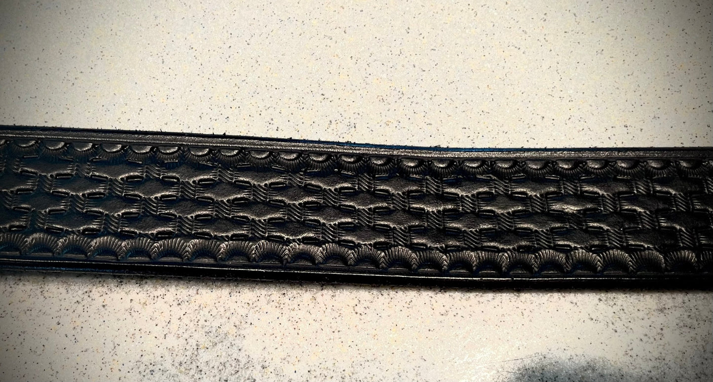 Traditional Basket Weave belt 1 1/2 inch