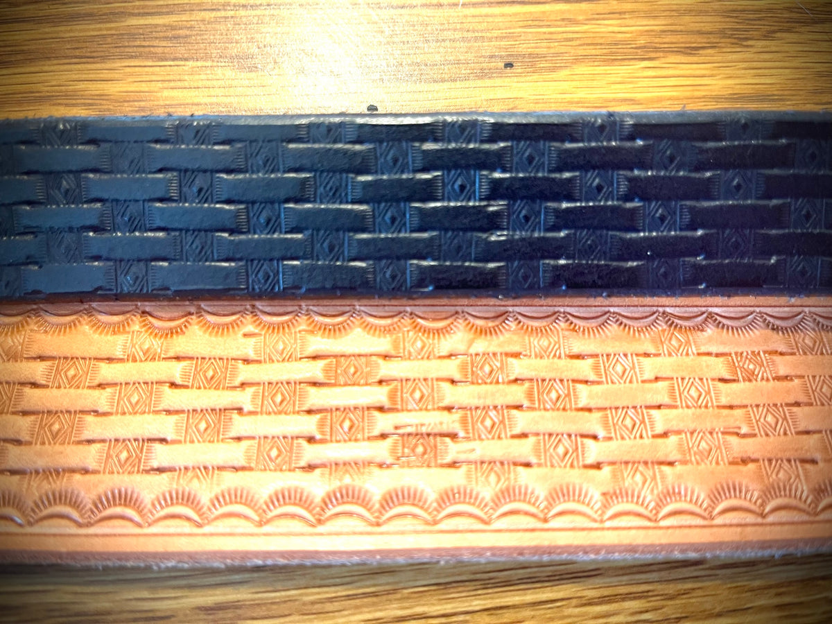 Diamond Basket Weave belt 1 1/2 inch width