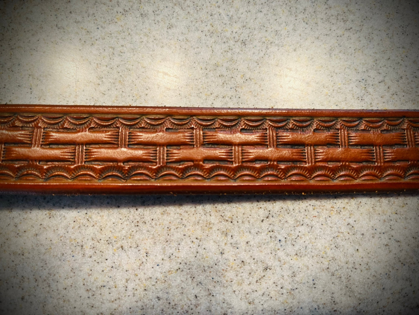 Traditional Basket Weave belt 1 1/2 inch