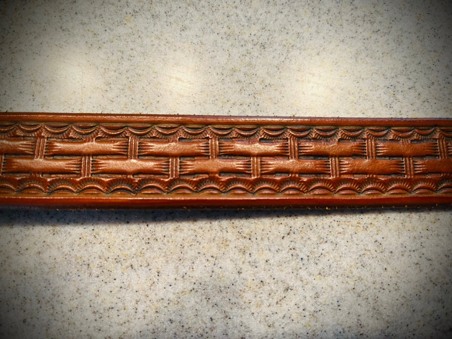 Traditional Basket Weave belt 1 inch